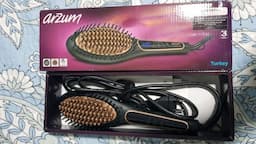 Arzum Superstar Saç Düzleştirici Fırça Siyah Ar5036