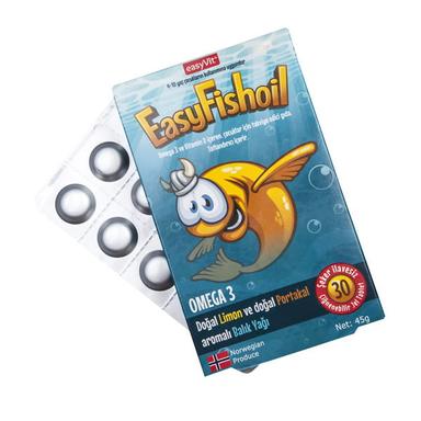 Easy Fishoil Easyvit Omega 3 Çiğnenebilir Jel Tablet