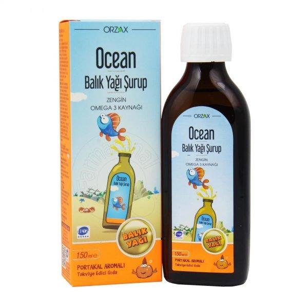 Ocean Omega 3 Balık Yağı Şurubu Portakallı