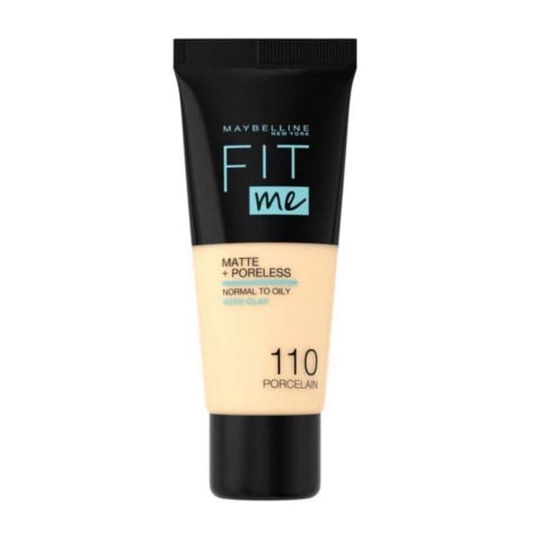 Maybelline New York Fit Me Matte+Poreless Fondöten – 110 Porcelain