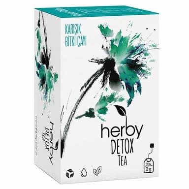 Herby Detox Tea Diyete Destek Detoks Bitki Çayı