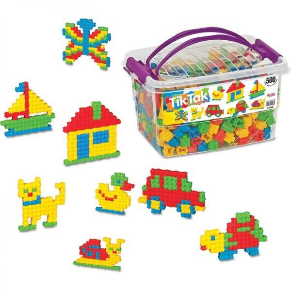Eğitici Çocuk Oyuncakları Tiktak 500 Parça Lego Oyuncak