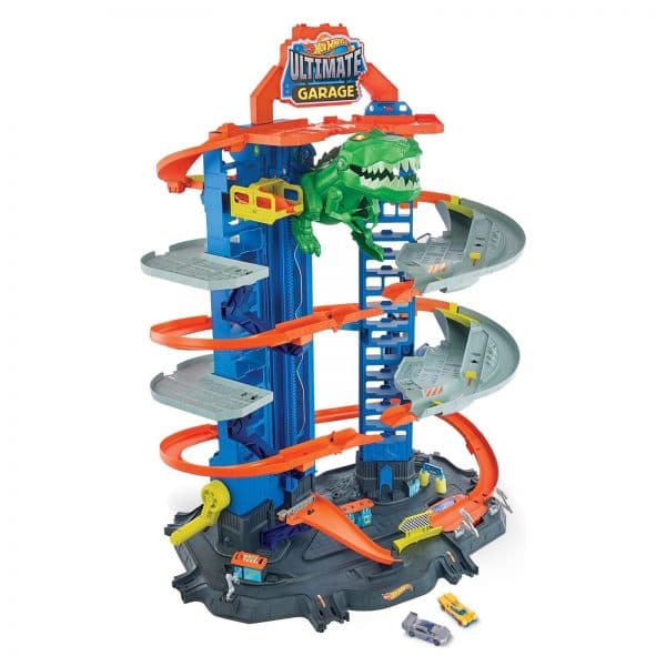 Hot Wheels Robotik T-Rex Ultimate Garaj 100’Den Fazla Aracı Kolayca Saklayabilir