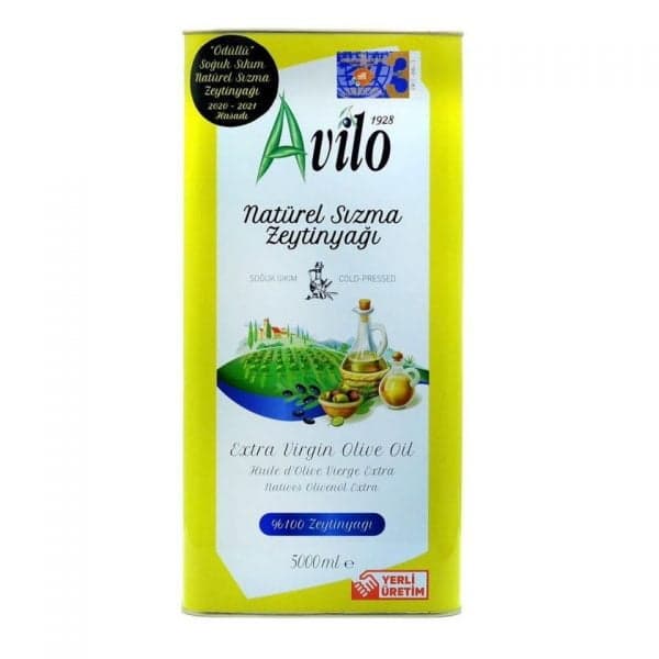 Avilo Soğuk Sıkım Natural Sızma Zeytinyağı 5 lt