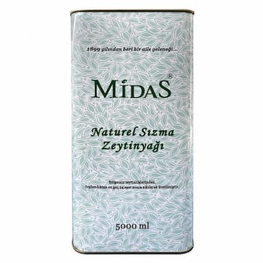 Midas Erken Hasat Soğuk Sıkım Natürel Sızma Zeytinyağı