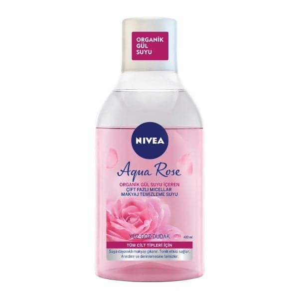 Nivea Aqua Rose Micellar Gül Suyu İçeren Çift Fazlı Makyaj Temizleme Suyu