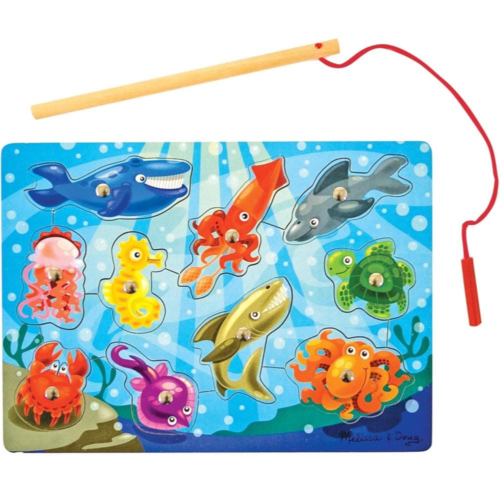 Melissa & Doug 13778 Ahşap Mıknatıslı Balık Tutma